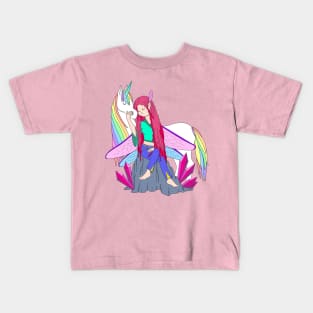 Amethyst Crystal Fairy Kids T-Shirt